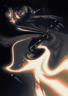 Interstellar Movie Poster Abstract Design