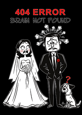 404 Error: Brain Not Found Wedding