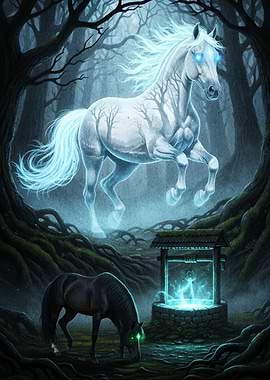 Mystical Horses and Wishing Well