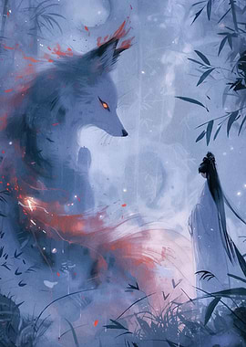 Fox Spirit Woman Forest