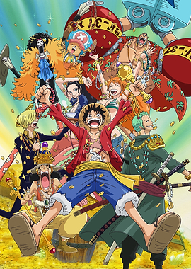 One Piece Crew: Treasure Celebration' Poster, picture, metal print