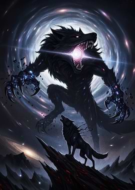Cosmic Werewolf and Howling Wolf