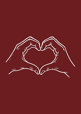 Hands forming a heart shape