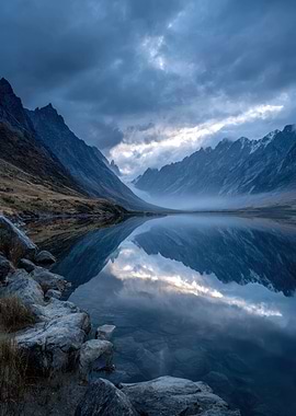 Mountain Lake Reflection