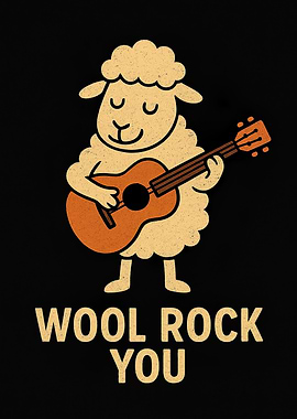 Wool Rock You Sheep Guitar