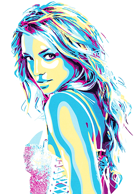 Britney Spears Pop Art Portrait