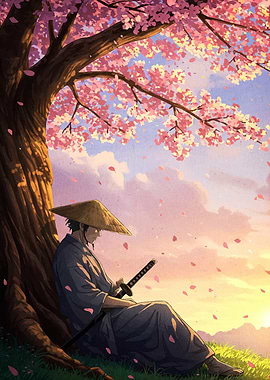 Samurai Cherry Blossom Tree