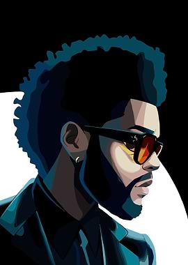 The Weeknd Portrait Digital Art