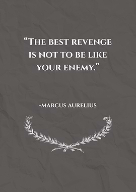 Marcus Aurelius Quote Poster