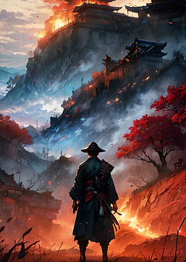 Samurai Journey Burning Castle