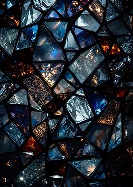 Abstract Glass Mosaic