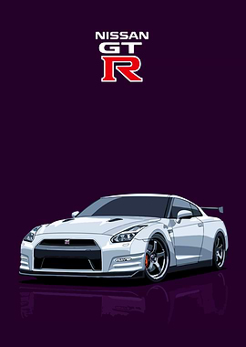 Nissan GT-R Illustration
