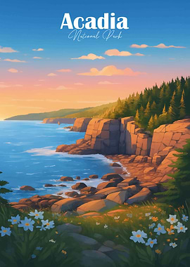 Acadia National Park Landscape Art