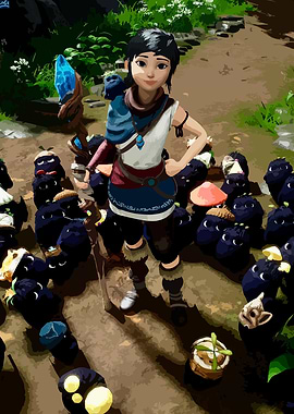 Kena and the Rot digital art