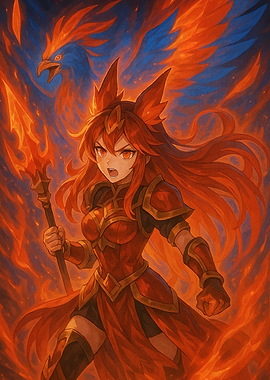 Anime Warrior Phoenix