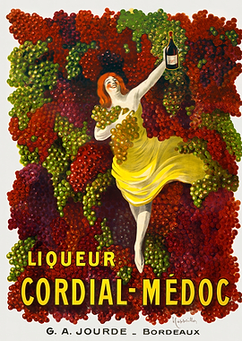 Liqueur Cordial-Médoc Vintage Poster by leonetto cappiello
