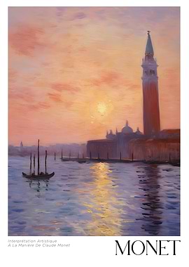 Venice Painting in the Style of Monet