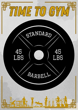 Time to Gym Barbell Weight Plate