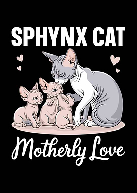 Sphynx Cat Motherly Love