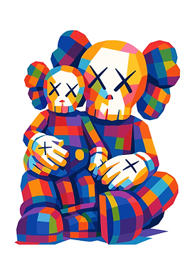 KAWS Companions Colorful Pop Art
