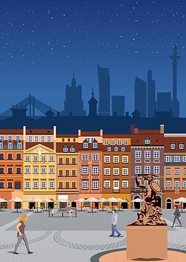 Warsaw Travel Print