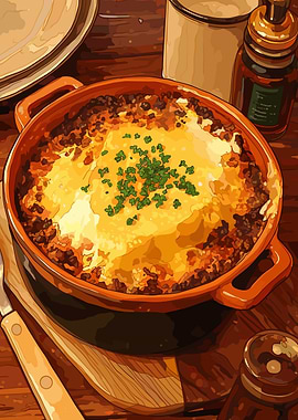Shepherd's Pie Illustration