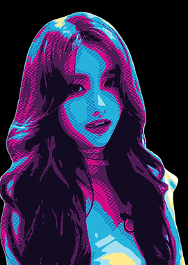 Aisha Everglow Pop Art Portrait