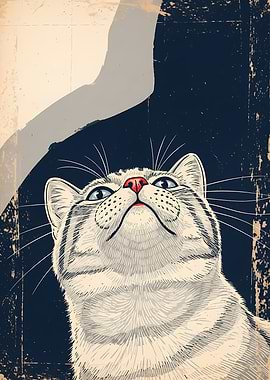 Upward Gaze: A Cat's Perspective