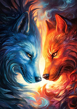 Ice and Fire Wolves