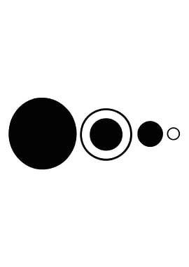 Black Circles in Ascending Order