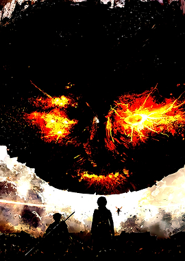 Atlus in Game with Silhouetted Figures