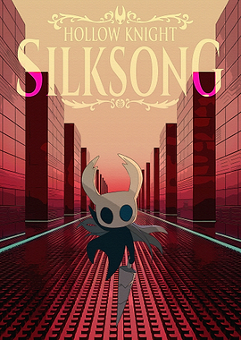 Hollow Knight Silksong fan art poster