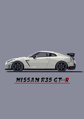 Nissan R35 GT-R Illustration