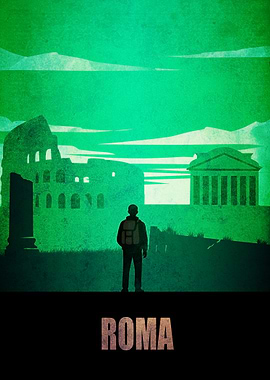 Roma Travel Poster