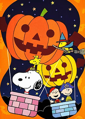 Peanuts Halloween Pumpkin Balloon Ride