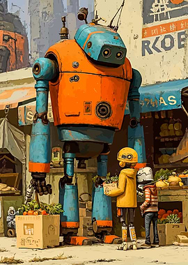 Robot at the Market