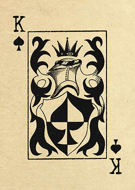 King of Spades Heraldique Playing Card