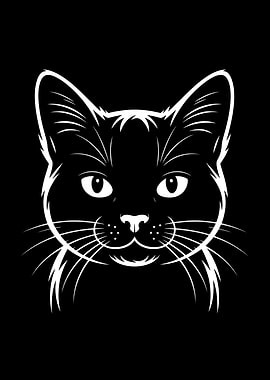 Artistic Cat Drawing Cat