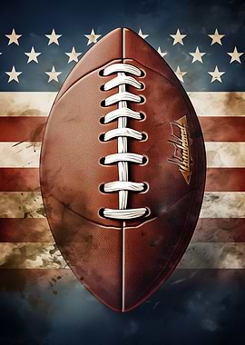 American Football US Flag