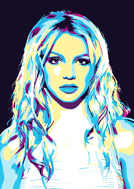 Britney Spears Pop Art Portrait