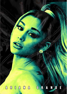 Ariana Grande Pop Art Portrait