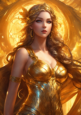 Golden Goddess Portrait