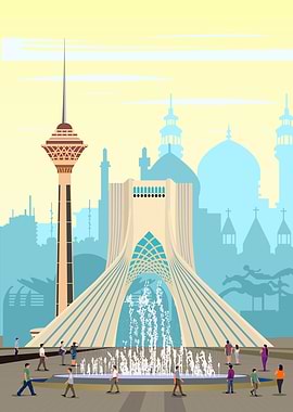Tehran Travel Print