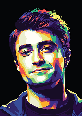 Daniel Radcliffe Pop Art Portrait