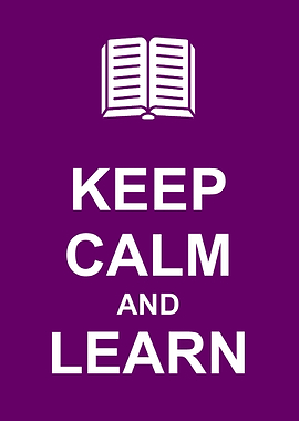 Keep Calm and Learn Poster