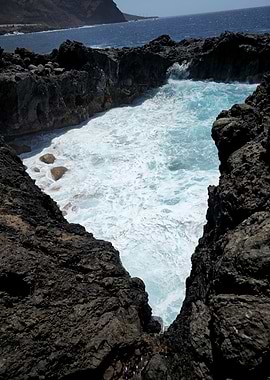 Rocky Cove with Turquoise Water