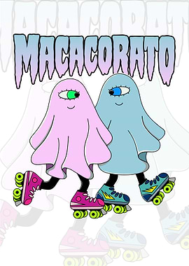 Macacorato: Ghostly Roller Skating Duo
