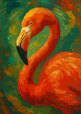 Flamingo Painting Art