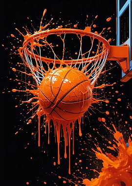 Basketball Splash Art