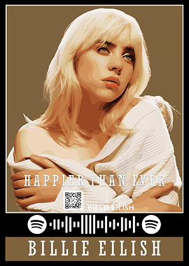 Billie Eilish Happier Than Ever Artwork